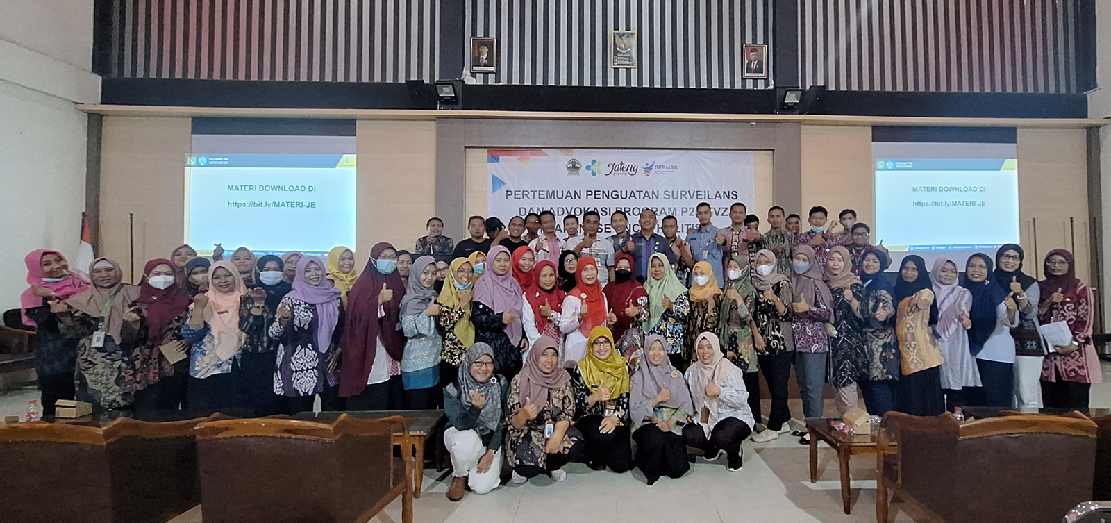 Perkuat Surveilans JE, BBTKLPP Yogyakarta dan Dinas Kesehatan Provinsi Jawa Tengah Mengadakan Pertemuan Penguatan Surveilans dan Advokasi Program P2PTVZ di Kabupaten Pekalongan.